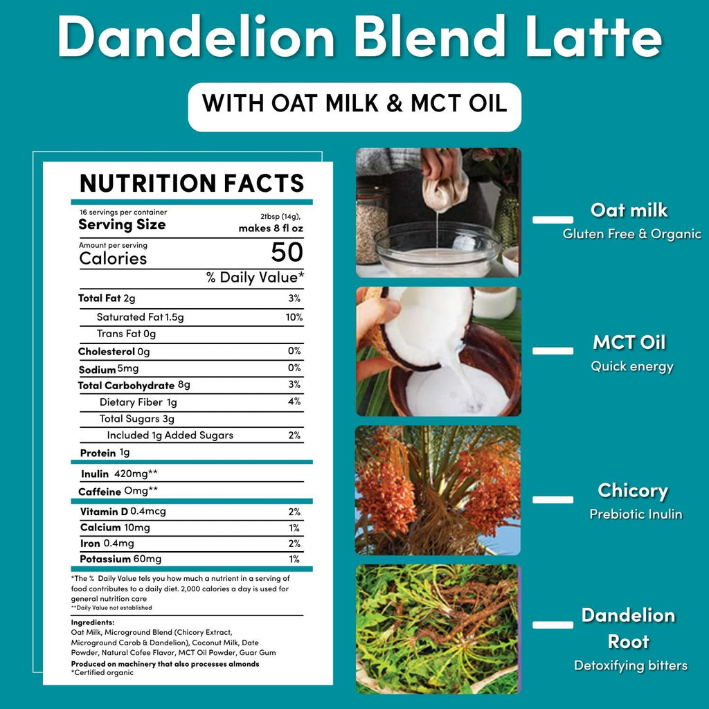 Instant Dandelion Herbal Latte