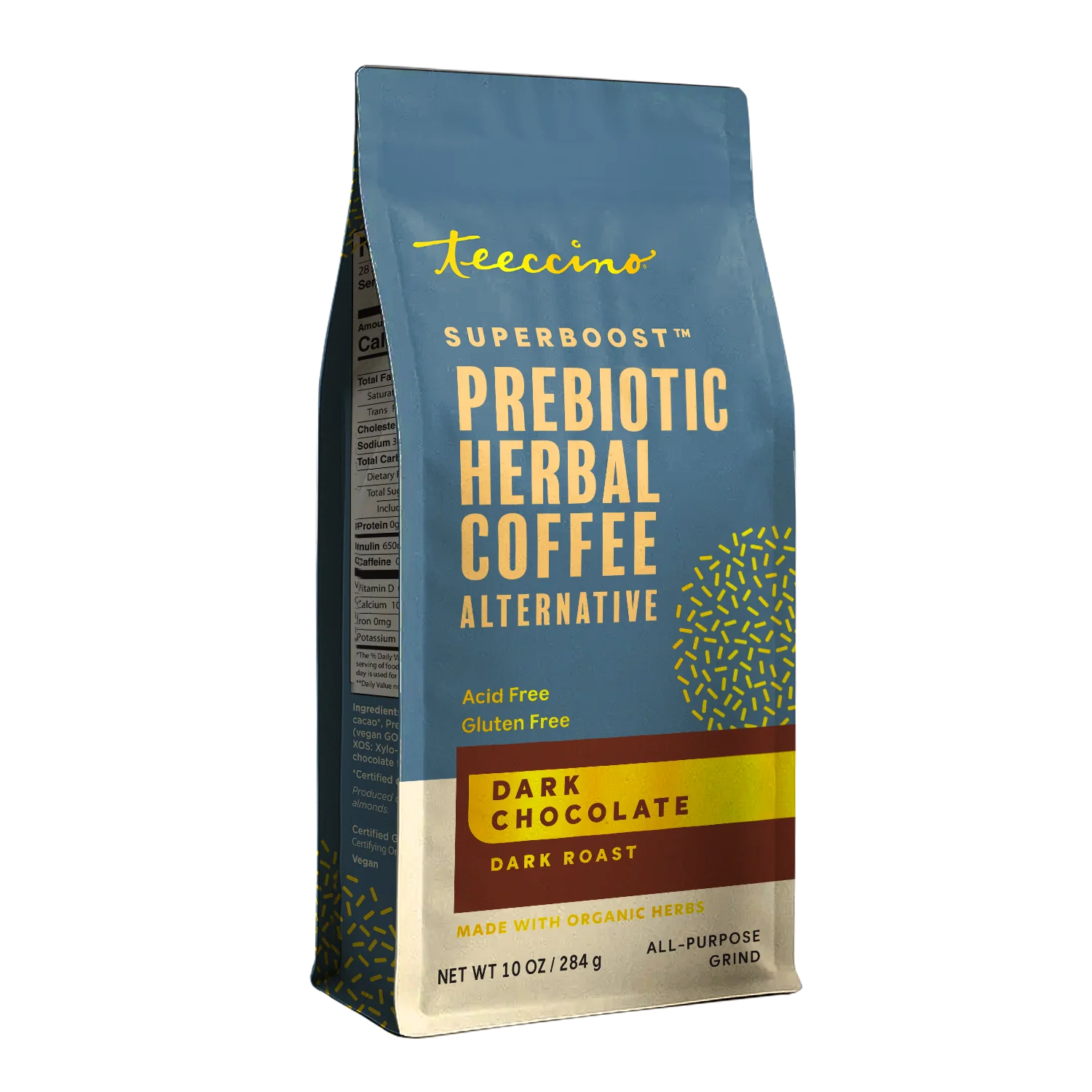 Dark Chocolate Prebiotic SuperBoost Herbal Coffee