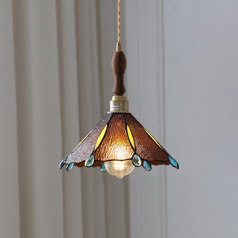 Colorful Stained Glass Pendant Light