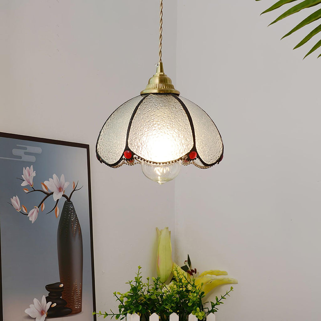 Colorful Stained Glass Pendant Light