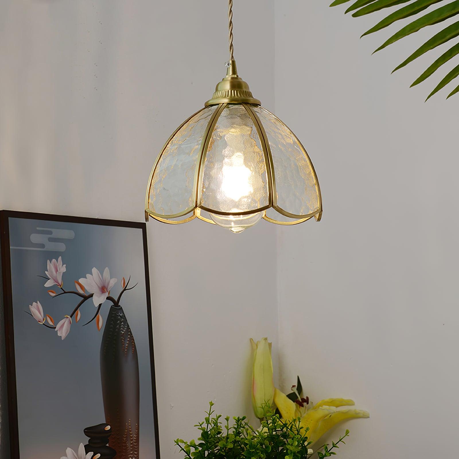 Colorful Stained Glass Pendant Light