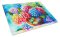 Hydrangeas in Watercolor Glass Cutting Boards – Durable, Decorative Kitchen Art Large DAC1576LCB