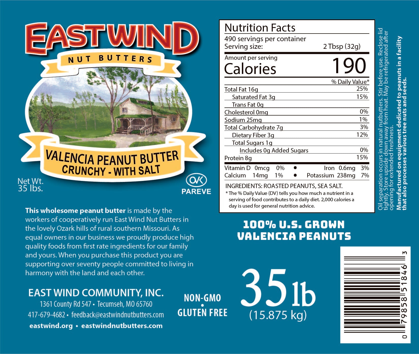 Valencia Peanut Butter- 2 Ingredients or less