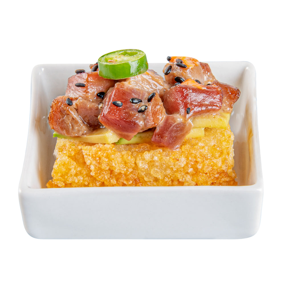 Chef 101 Square White Porcelain Mini Dish - 2 1/2" x 2 1/2" x 3/4" - 10 count box