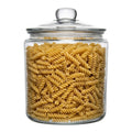 Vetri 1 gal Glass Storage Jar - with Glass Lid - 7" x 7" x 9 3/4" - 1 count box