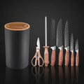 Stainless Steel Kitchen Knife Set with Holder 7-Piece