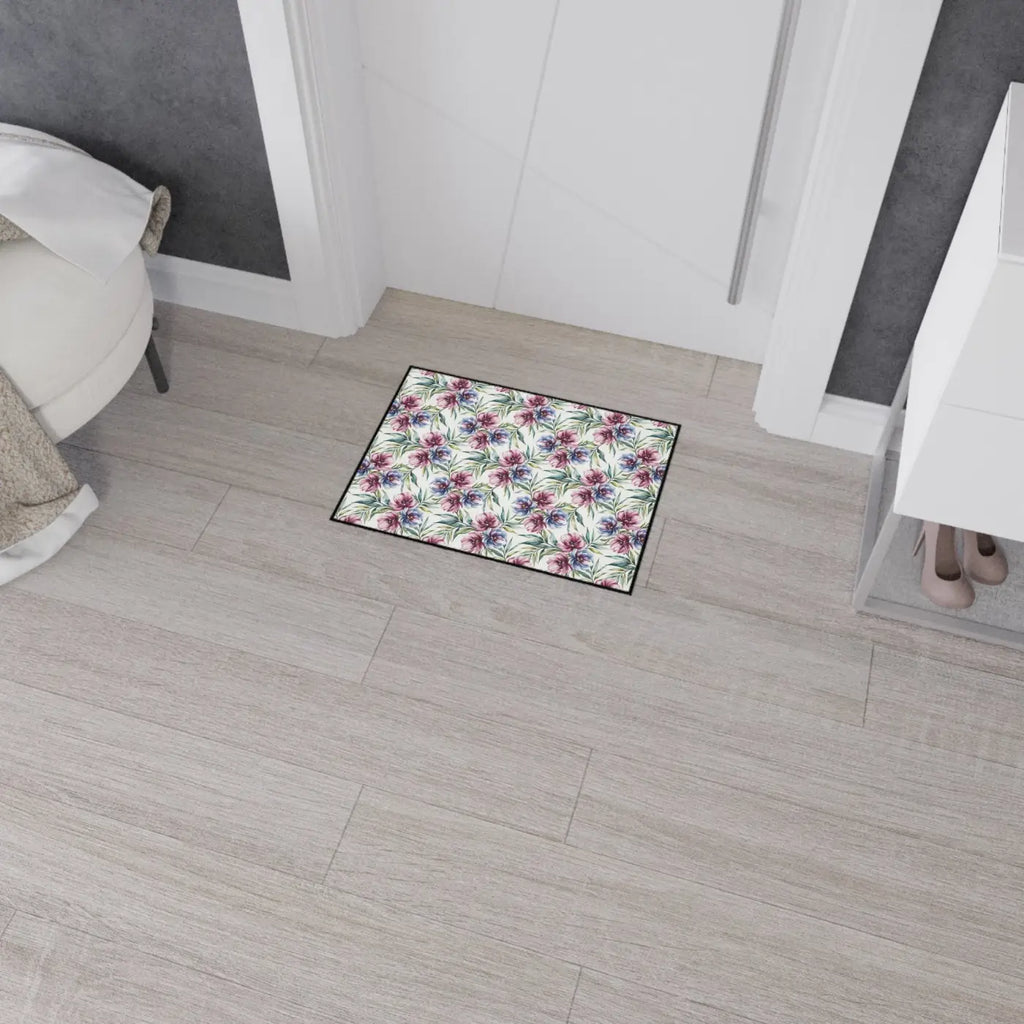 Floral Heavy Duty Floor Mat - Slip Resistant Kitchen - Dipaliz