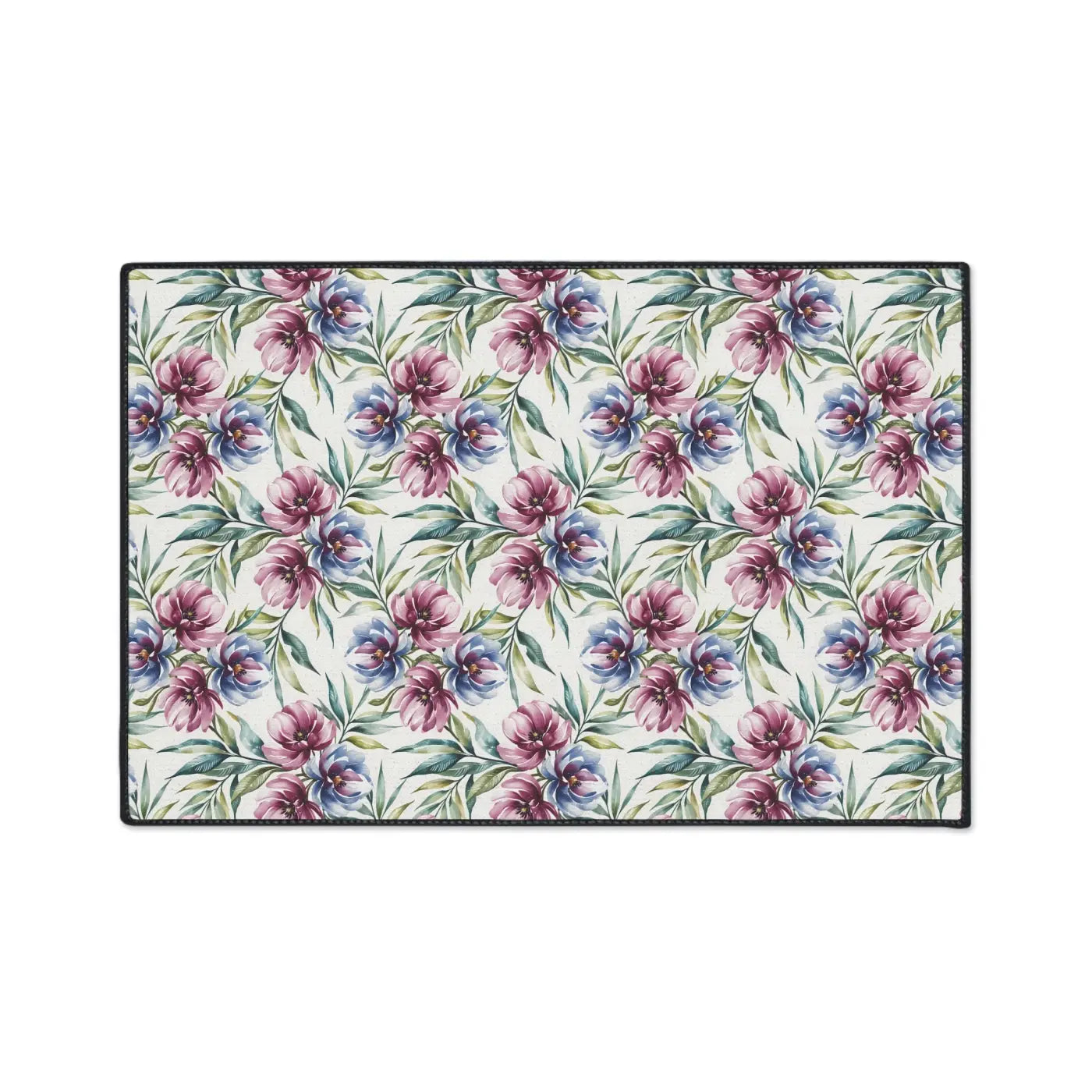 Floral Heavy Duty Floor Mat - Slip Resistant Kitchen - Dipaliz