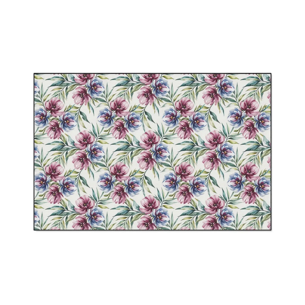 Floral Heavy Duty Floor Mat - Slip Resistant Kitchen - Dipaliz