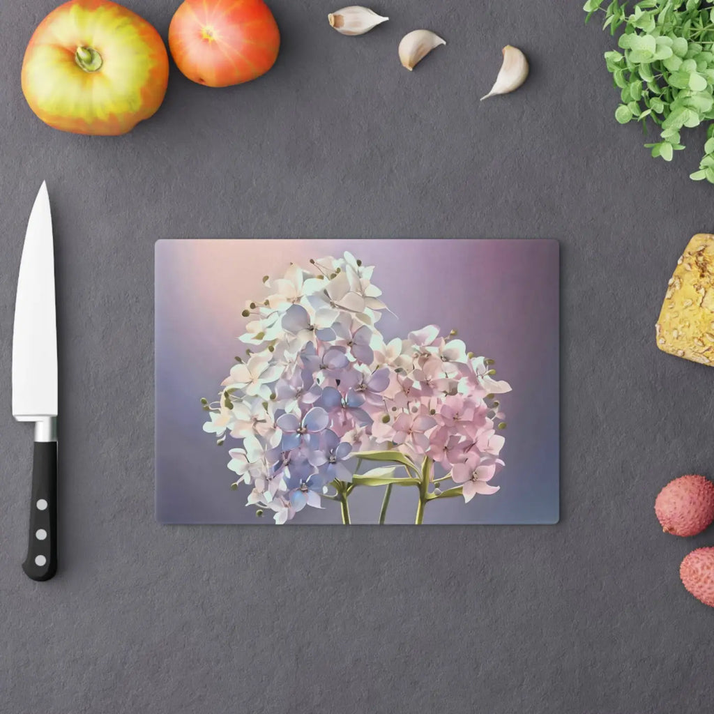 Floral Purple Cutting Board - Flowers Pink Kitchen - Dipaliz