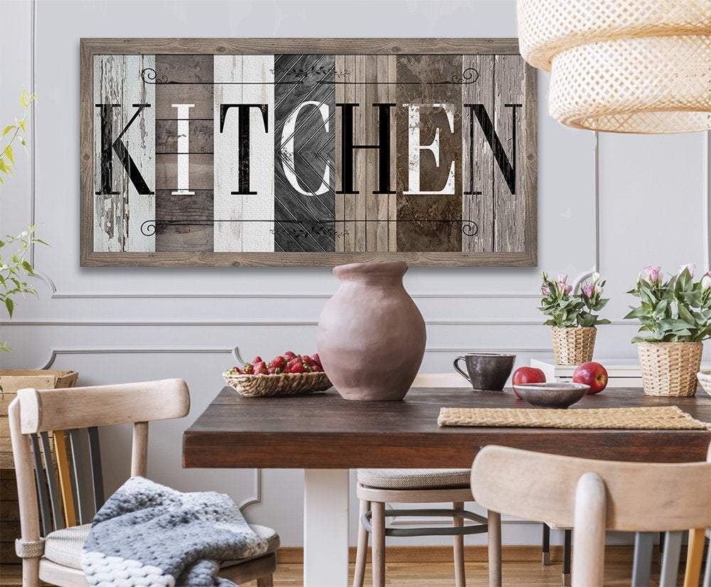Kitchen in Multi Pattern - Canvas