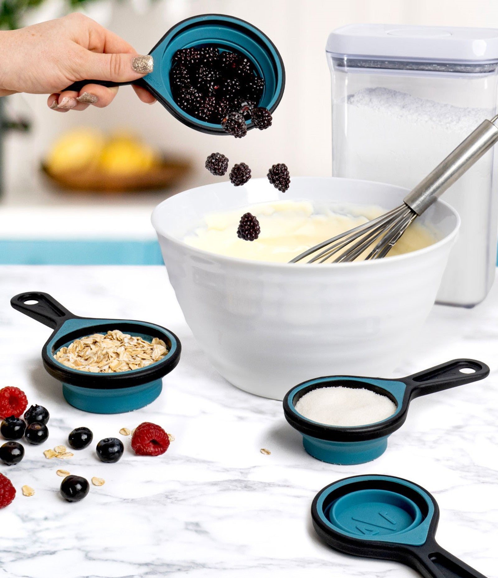 Krumbs Kitchen® Collapsible Silicone Measuring Cups