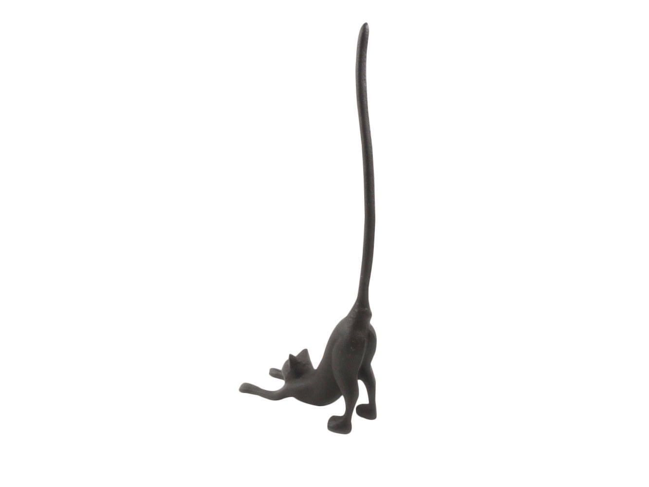 Cast Iron Yoga Cat Kitchen Paper Towel Holder 19""