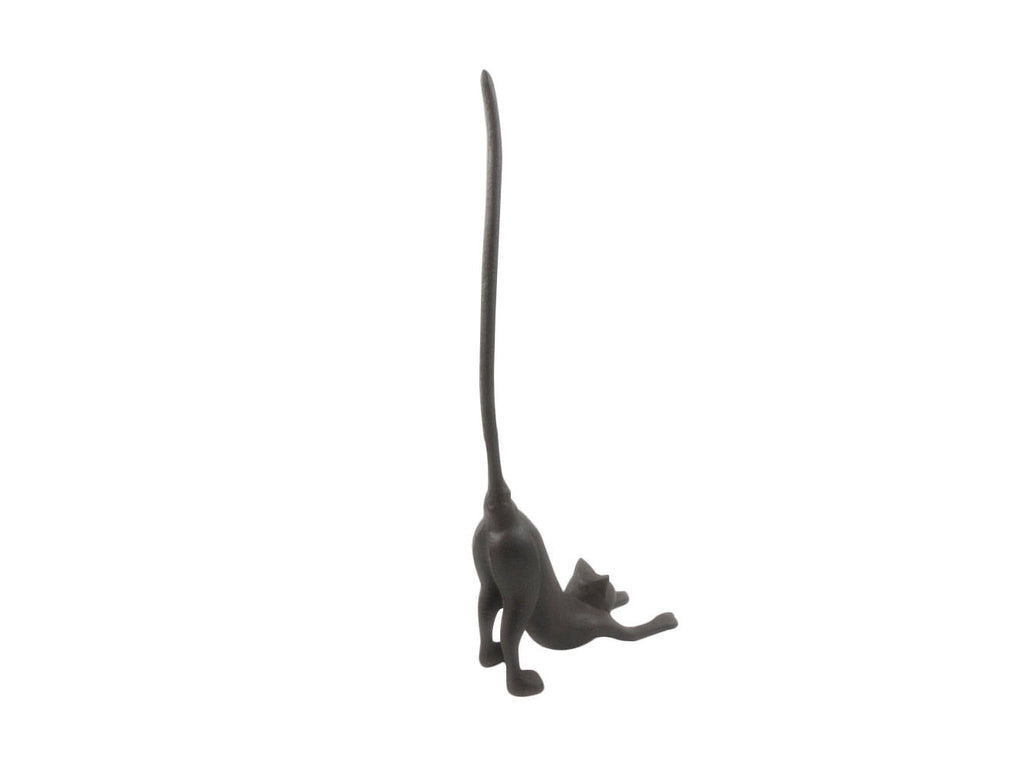 Cast Iron Yoga Cat Kitchen Paper Towel Holder 19""