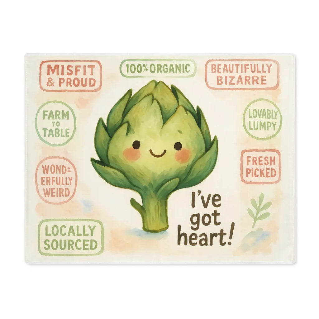 Whimsical Artichoke Placemat - Cotton Cute Kitchen Decor - Dipaliz